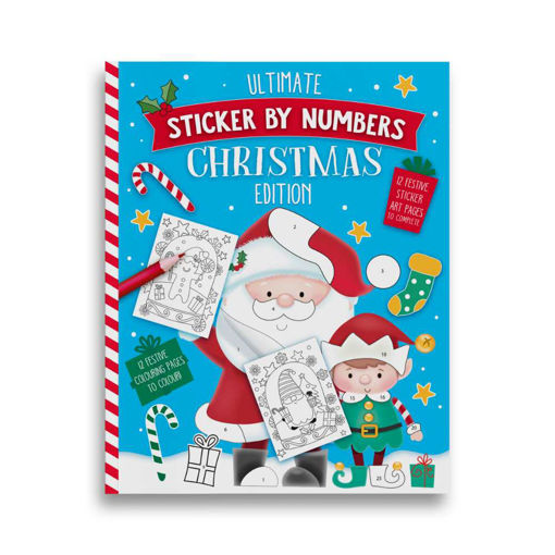 Picture of CHRISTMAS STICKER BY NUMBER BOOK